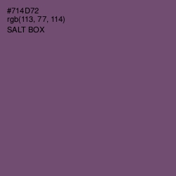 #714D72 - Salt Box Color Image